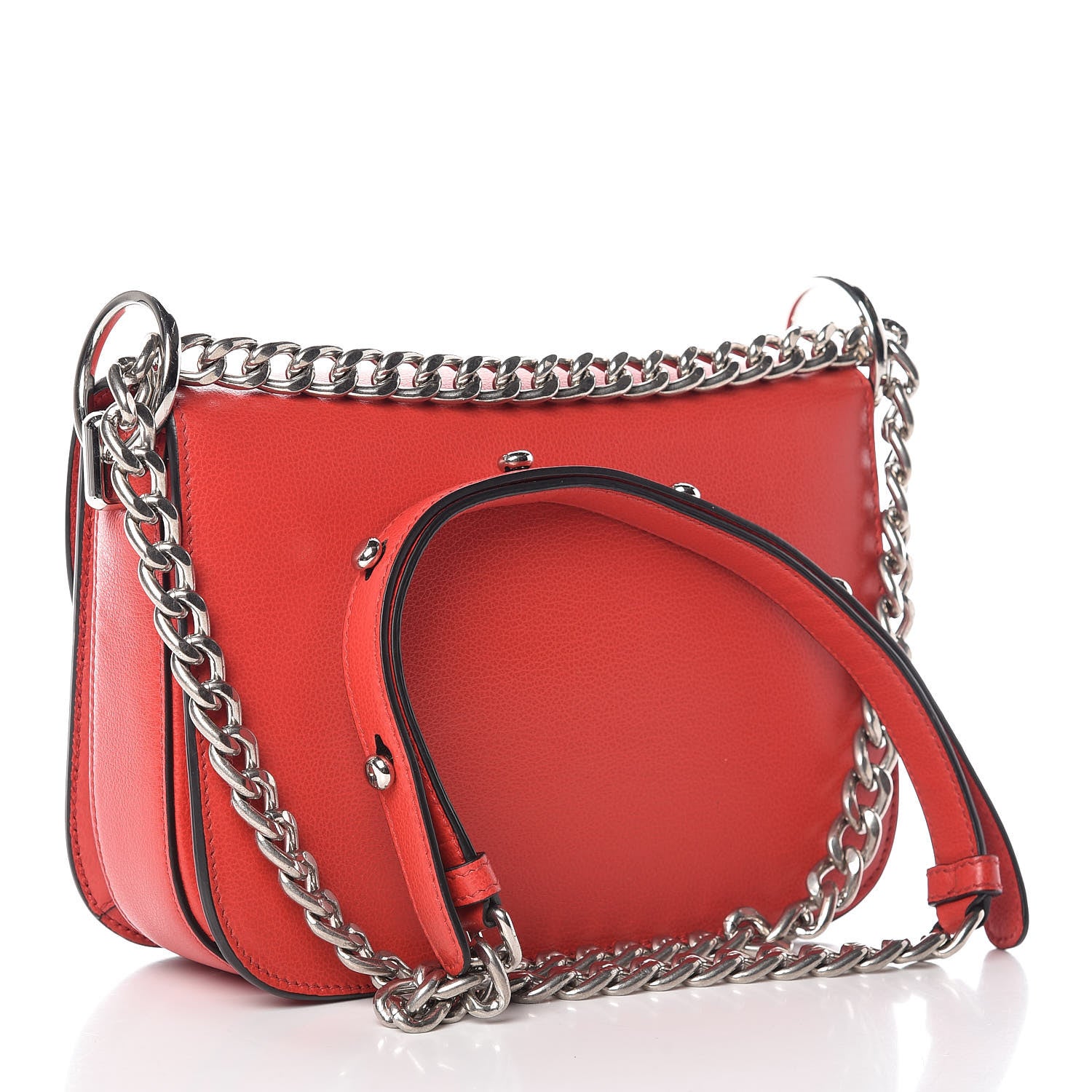 Prada Glace Calfskin Arcade Crossbody Bag Lacca 3 of 11