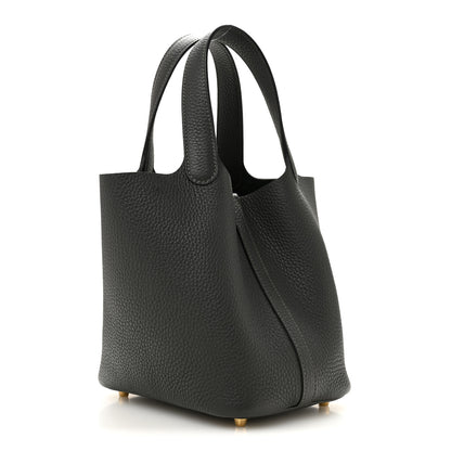 Hermes Taurillon Clemence Picotin Lock 18 PM Gris Misty 3 of 11