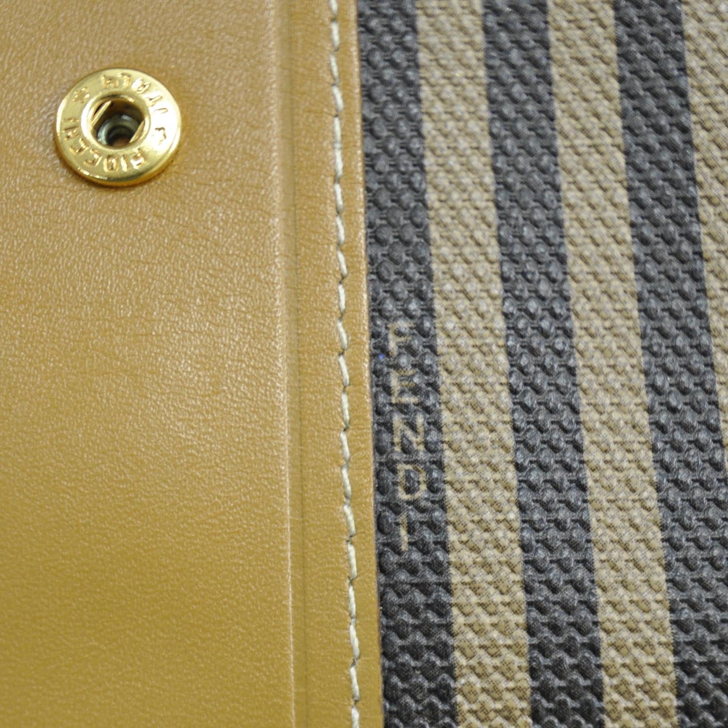 Fendi Vintage Canvas Striped Coin Pouch Key Case 8 of 8