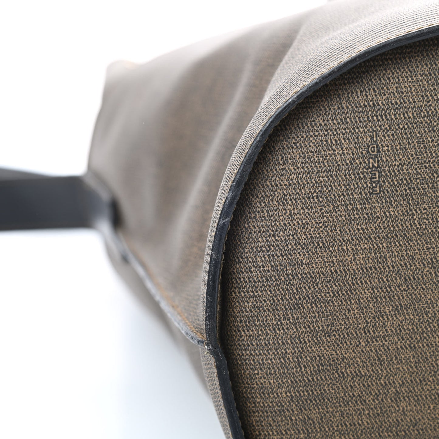 Coated Canvas Bucket Bag Brown