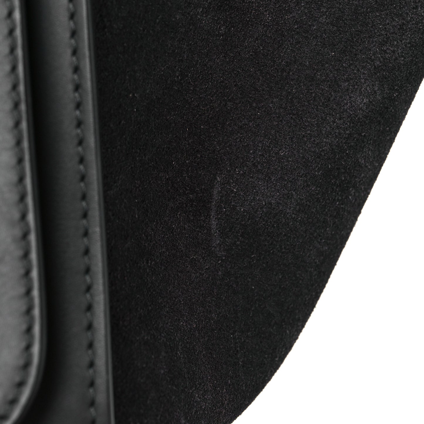 Smooth Calfskin Suede Small Trapeze Grey