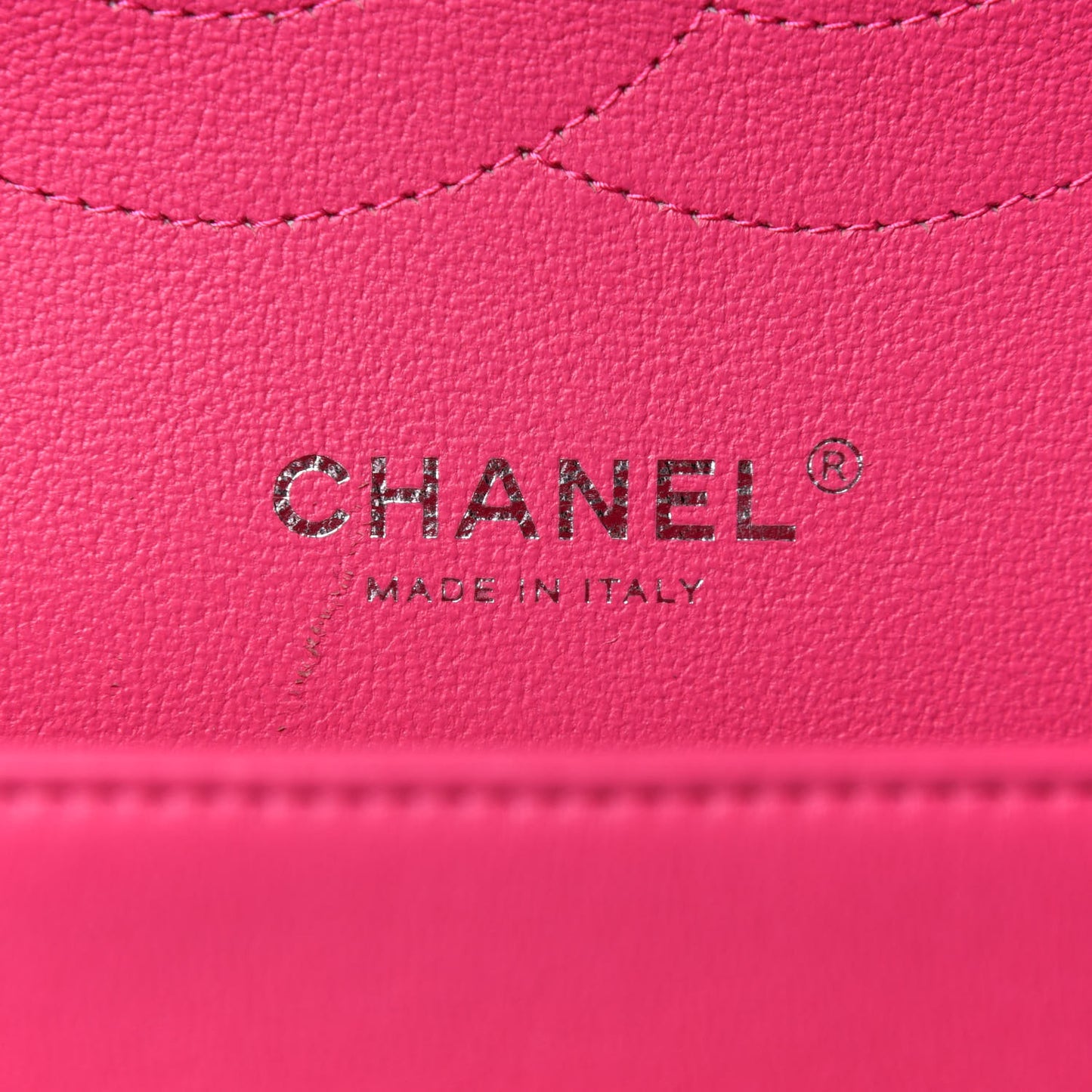 Lambskin Quilted Jumbo Double Flap Fuchsia