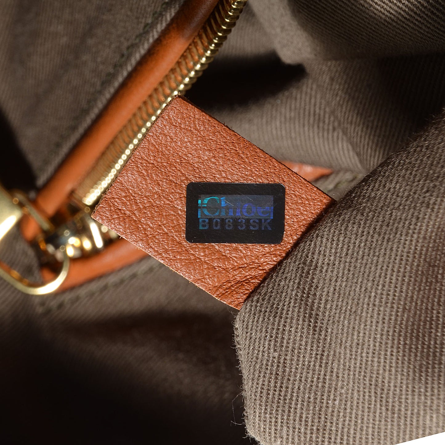 Calfskin Large Marcie Satchel Tan