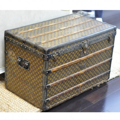 Louis Vuitton Antique Steamer Trunk 1900 s 4 of 12