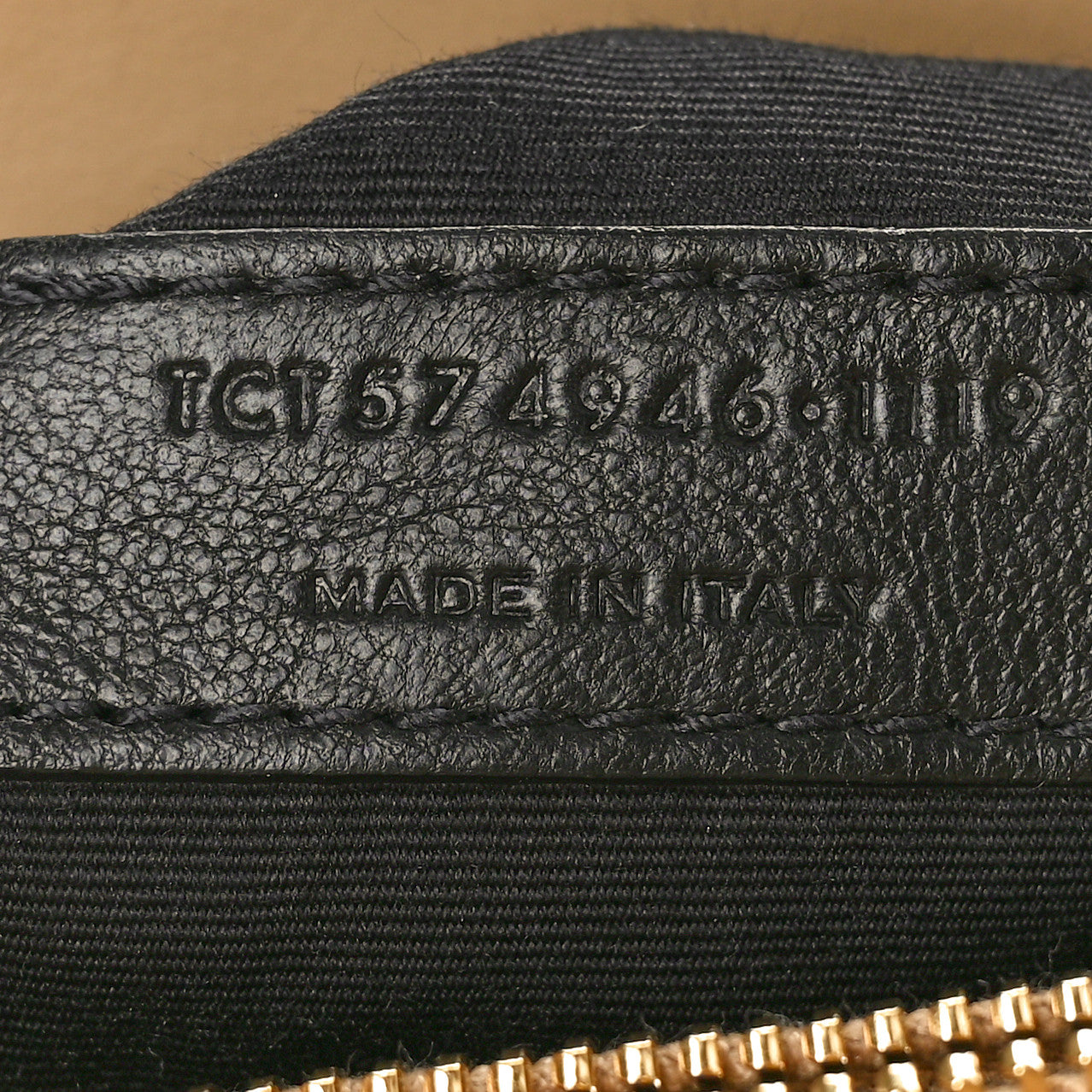 Saint Laurent Calfskin Y Quilted Monogram Medium Loulou Chain Satchel Dark Beige 7 of 10
