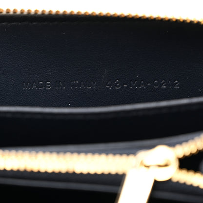 Christian Dior CHRISTIAN DIOR Calfskin Vibe Voyageur Card Holder Blue White 6 of 8