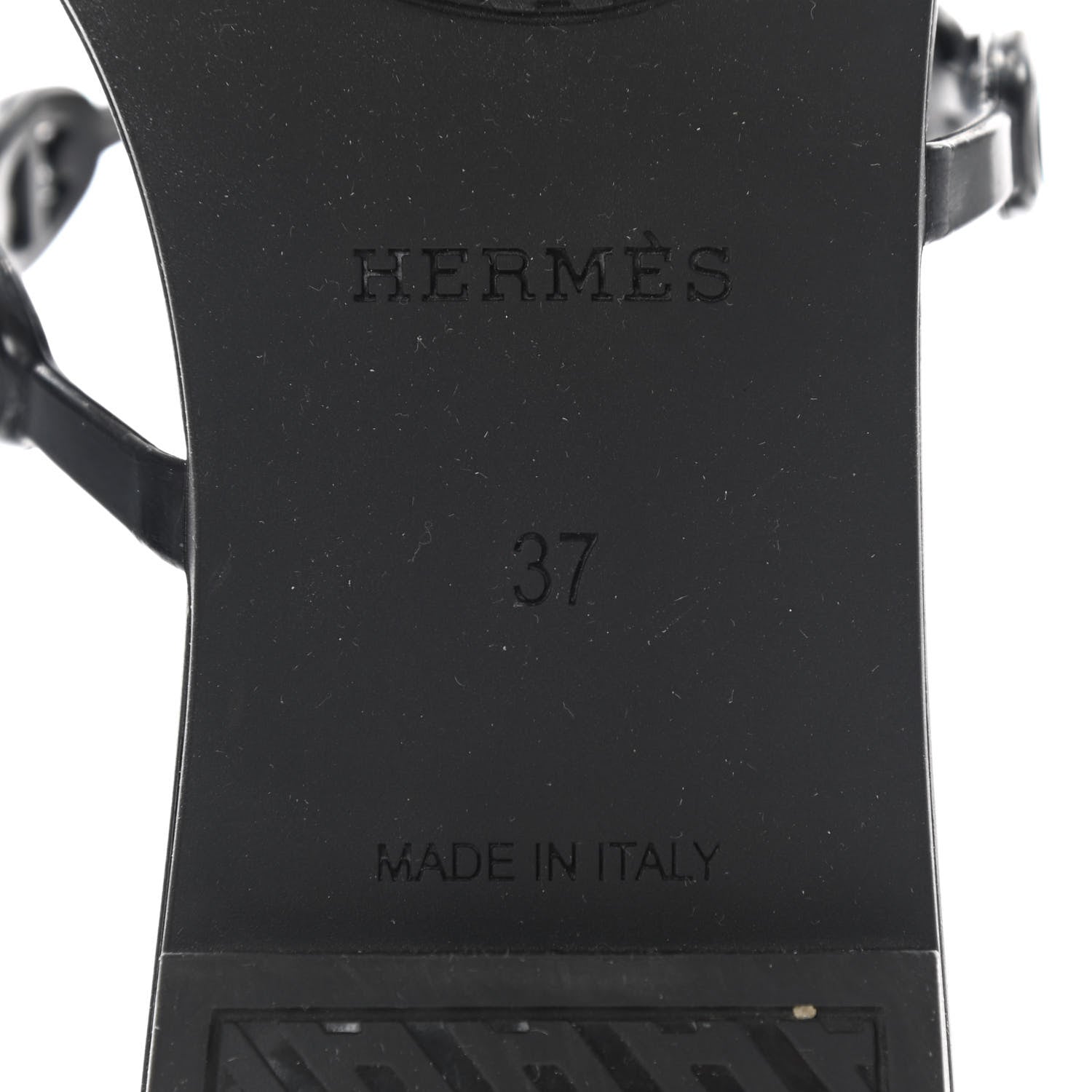 Hermes TPU Rivage Sandals 37 Black 7 of 7