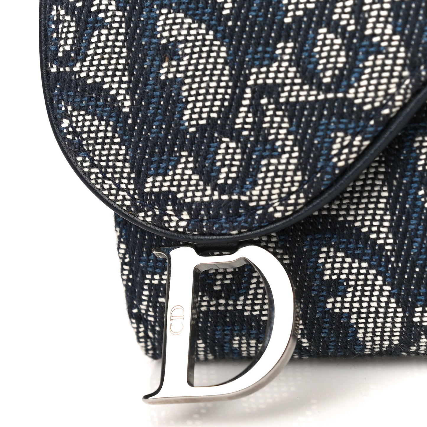 Monogram Saddle Wallet Navy