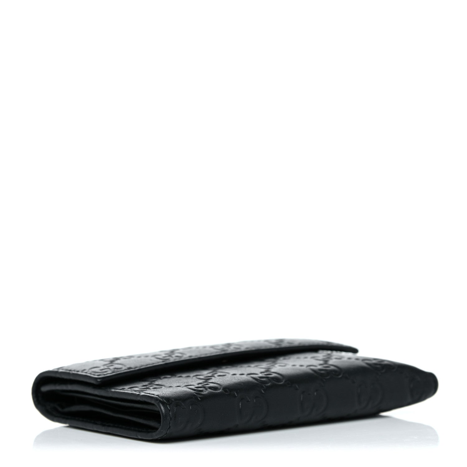 Gucci Guccissima Continental Flap Wallet Black 4 of 11