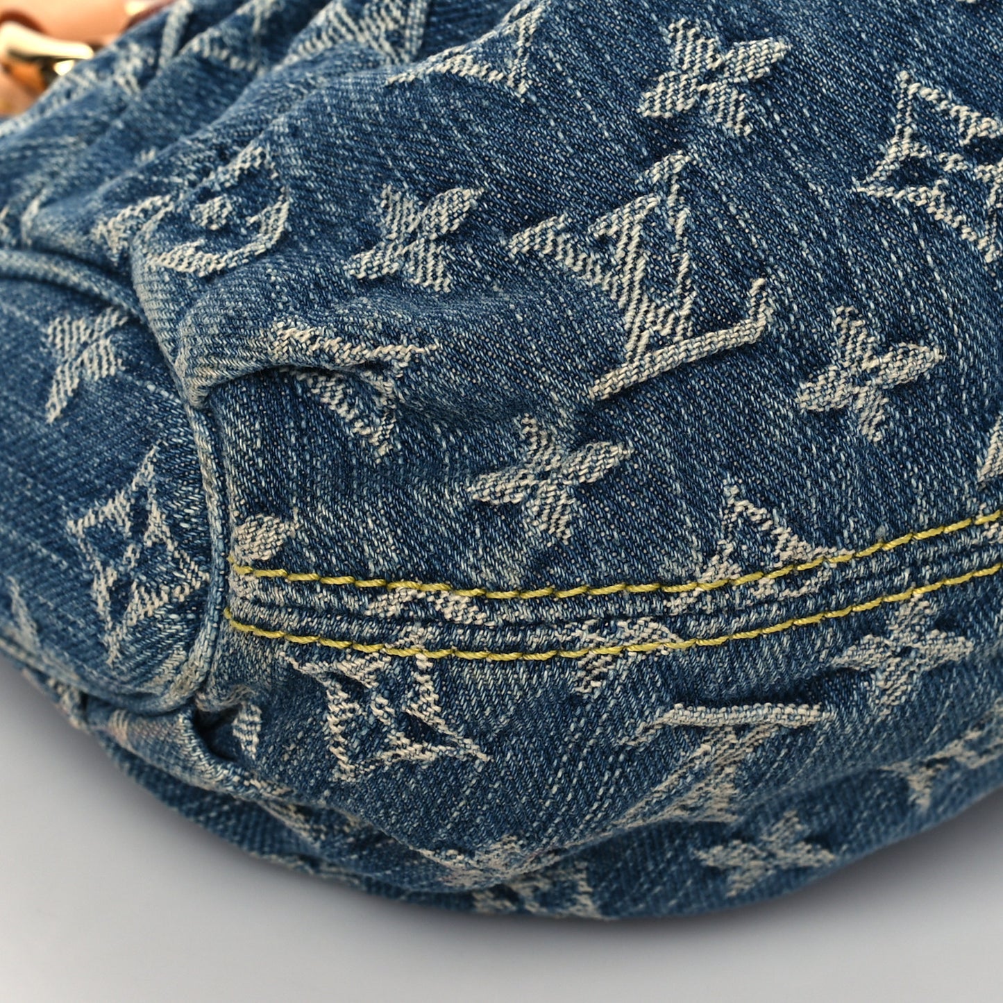 Monogram Denim Pleaty Blue