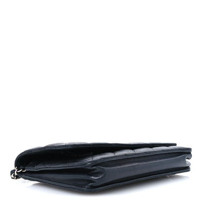 Chanel Lambskin Quilted Wallet On Chain WOC Black 4 of 11