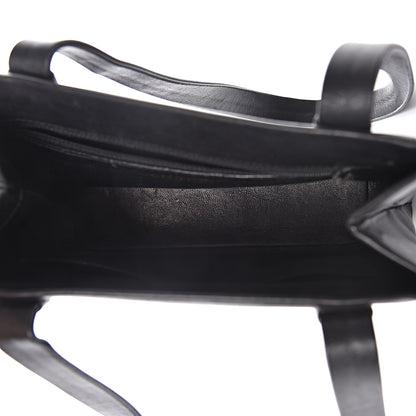 Chanel Calfskin Logo Shoulder Bag Black 5 of 14