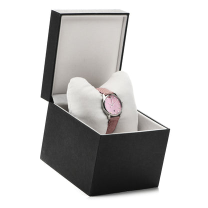 Gucci Stainless Steel Lizard Pink Mother of Pearl 29mm G-Timeless Charm Quartz Watch 5 of 5