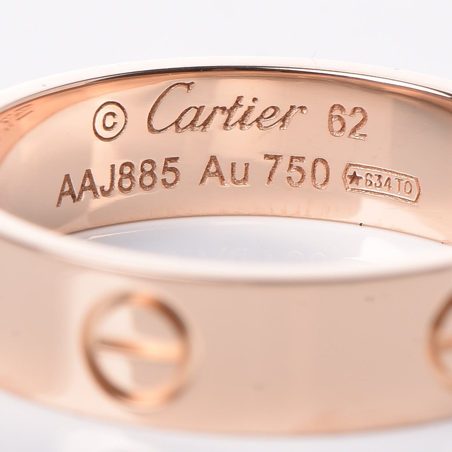 18K Pink Gold 5.5mm LOVE Ring 62 10