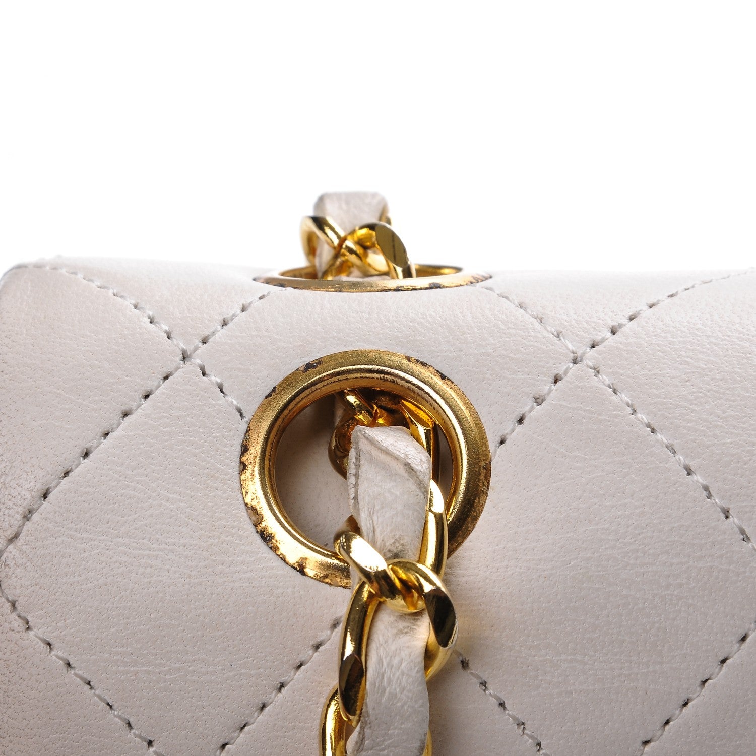 Chanel Lambskin Quilted Small Double Flap White 11 of 19