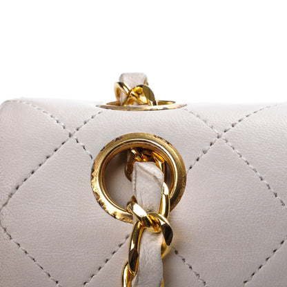 Chanel Lambskin Quilted Small Double Flap White 11 of 19
