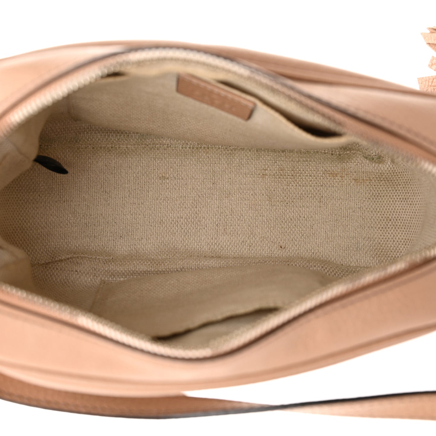 Pebbled Calfskin Small Soho Disco Bag Camelia