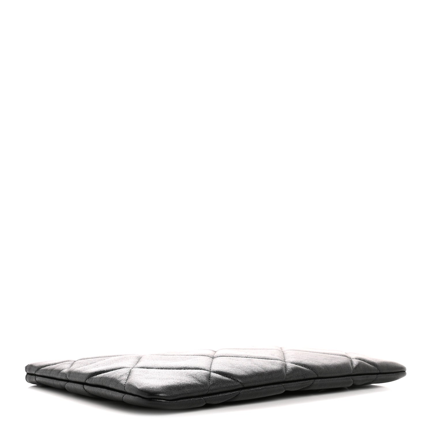 Chanel Lambskin Quilted Large Chanel 19 Cosmetic Case Black 4 of 8