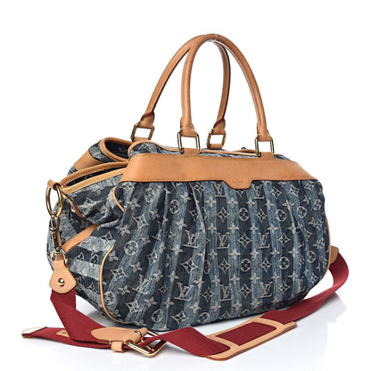 Louis Vuitton Denim Raye Cabas GM 3 of 14