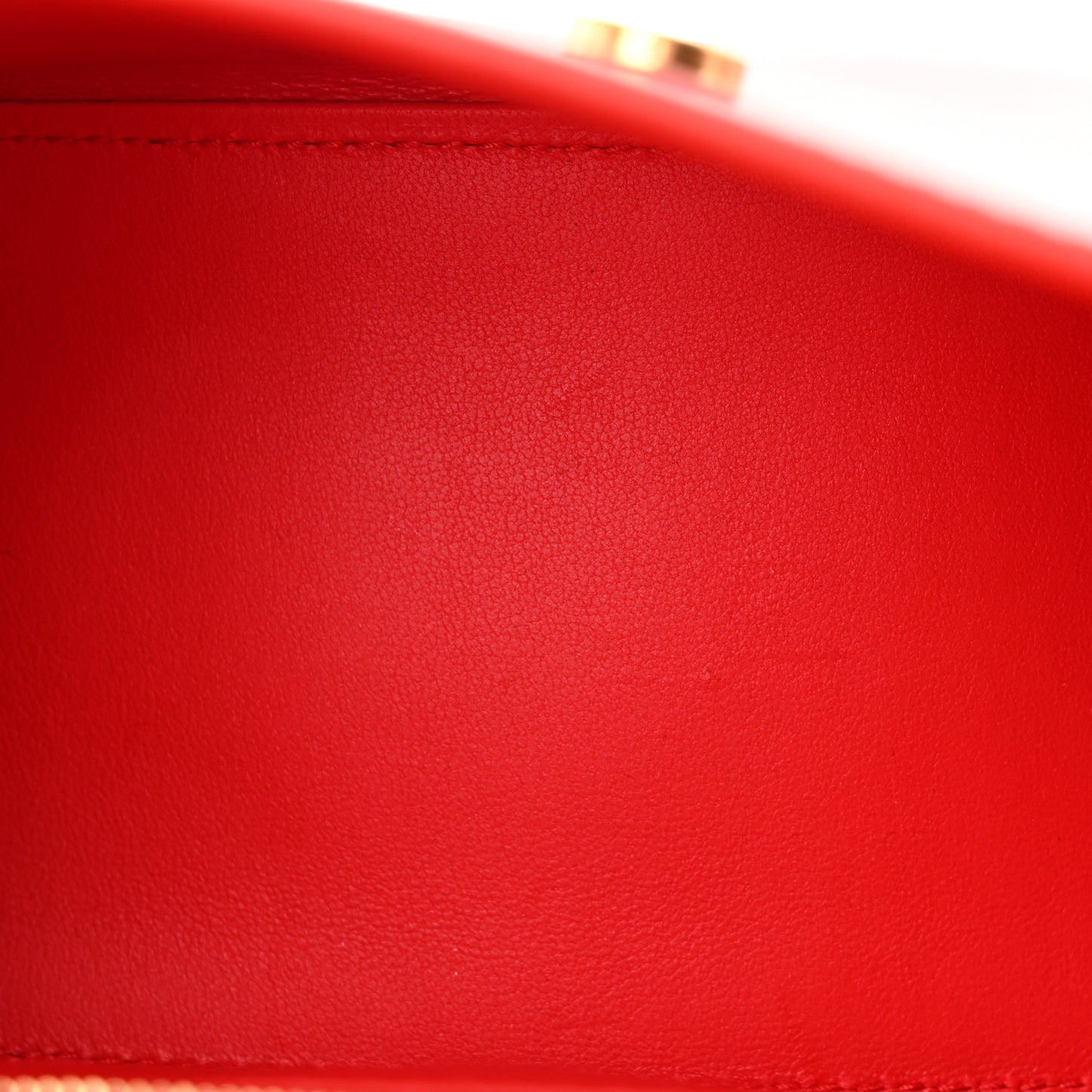 Shiny Box Calfskin Small Hourglass Top Handle Bag Bright Red