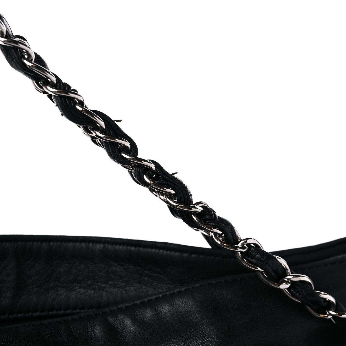 Lambskin Large Ultimate Soft Tote Black