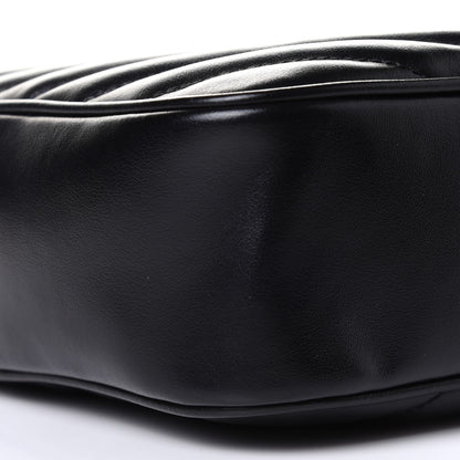 Saint Laurent Calfskin Matelasse Monogram Lou Camera Bag Black 8 of 11