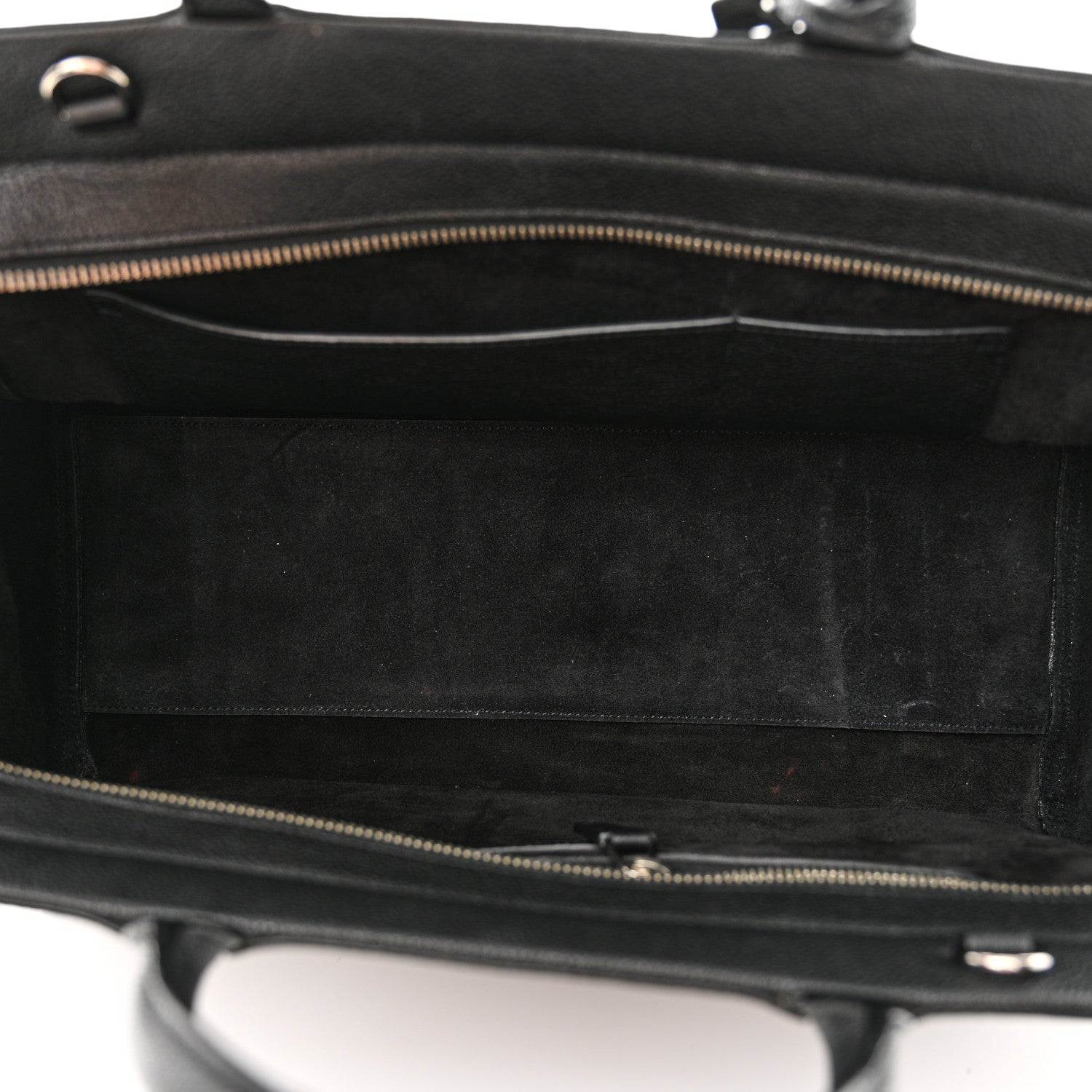 Saint Laurent Grained Calfskin Small Cabas Rive Gauche Black 5 of 10