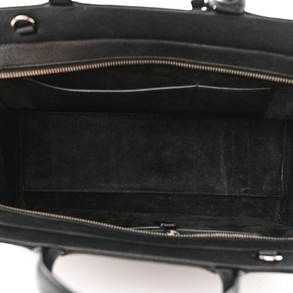 Saint Laurent Grained Calfskin Small Cabas Rive Gauche Black 5 of 10