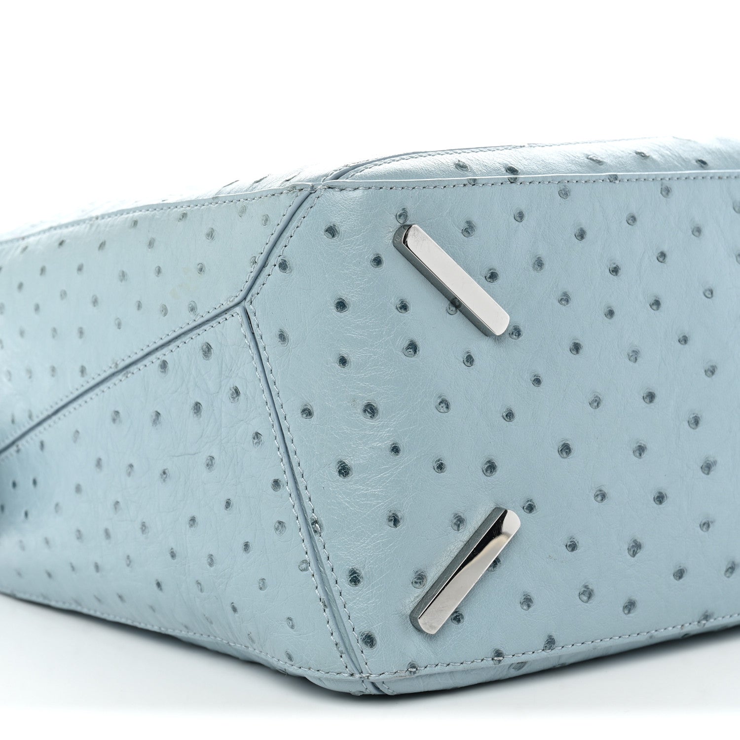 Loewe Ostrich Large Puzzle Bag Blue 9 of 10