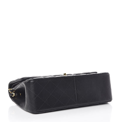 Chanel Lambskin Quilted Jumbo Double Flap Black 4 of 14