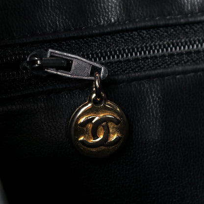 Chanel Lambskin Quilted Hobo Black 12 of 18