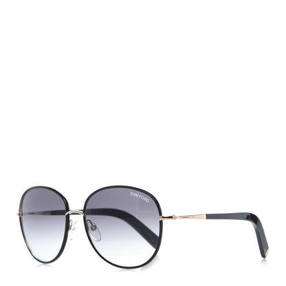 Tom Ford Acetate Georgia Sunglasses TF498 Black 1 of 8