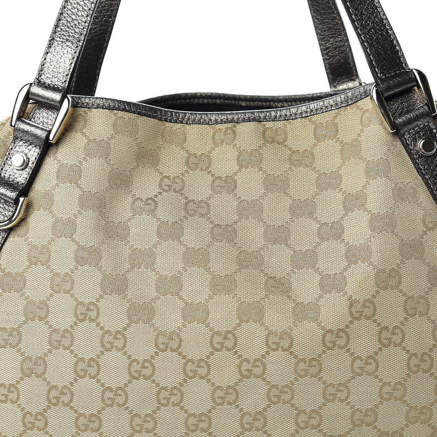 Monogram Medium Abbey Shoulder Bag Pewter