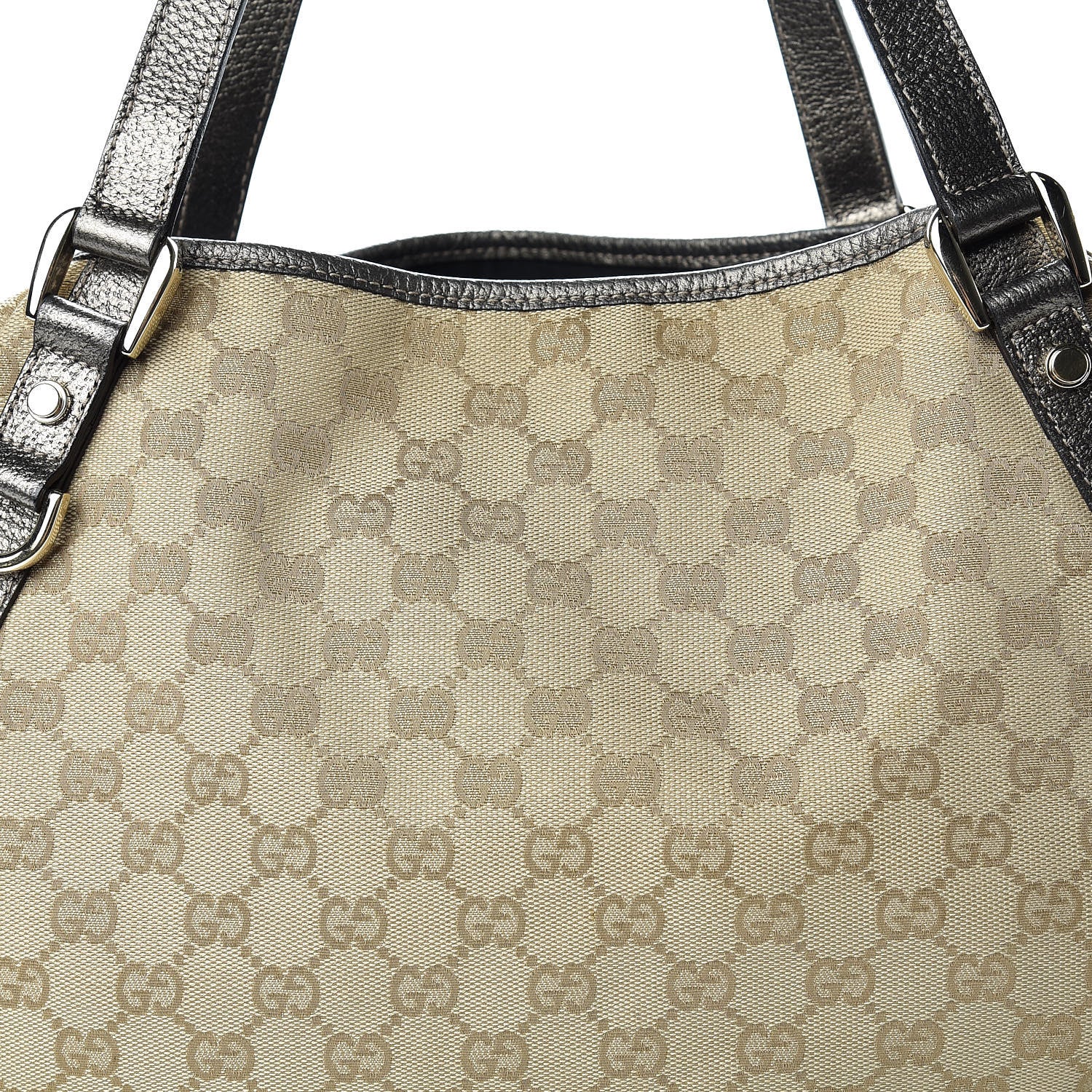Gucci Monogram Medium Abbey Shoulder Bag Pewter 11 of 15