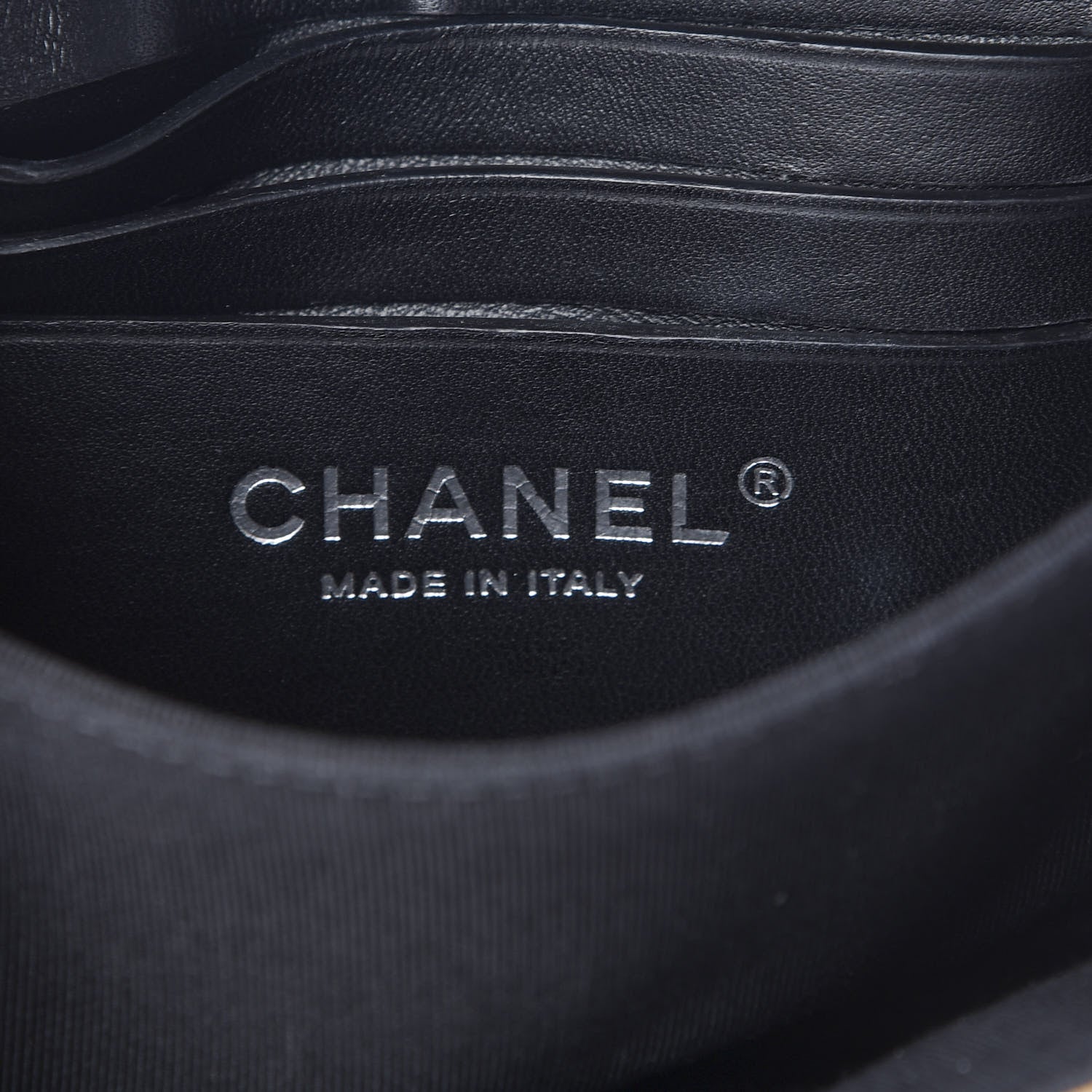 Chanel Lambskin Grosgrain Quilted Flap Beige Black 6 of 11