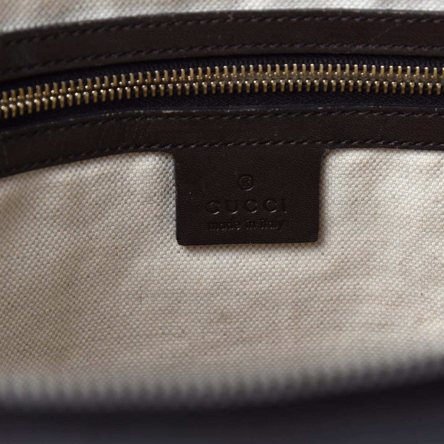 Monogram Vintage Web Medium Half Moon Hobo Dark Brown