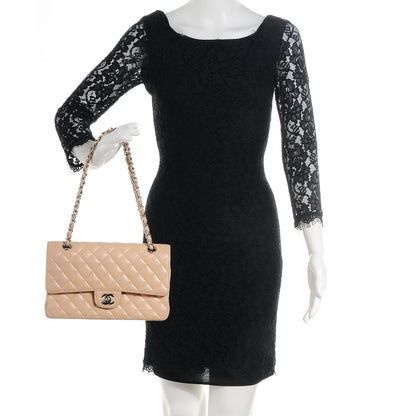 Chanel Caviar Quilted Medium Double Flap Beige Clair 2 of 7