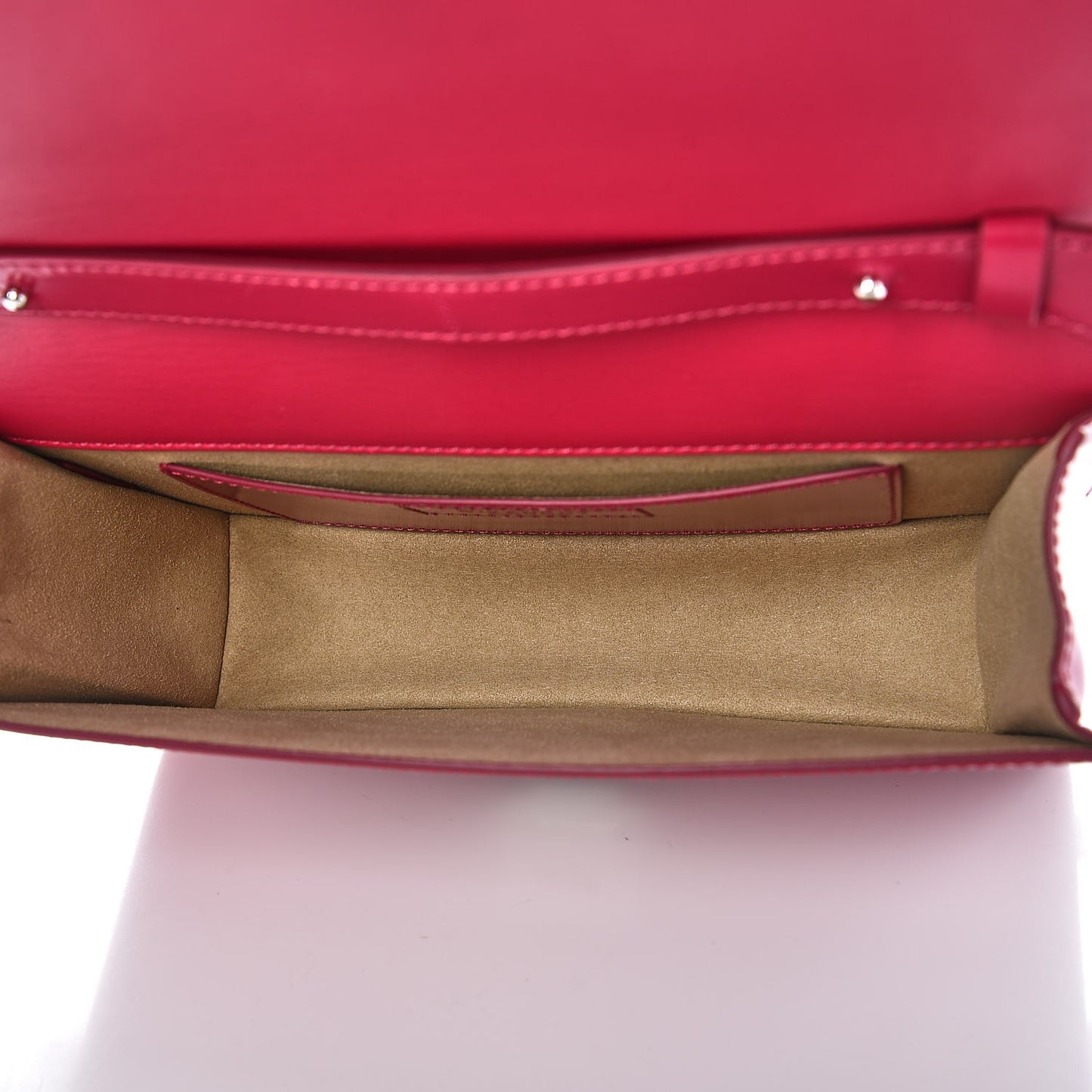 Calfskin Infinity Flap Bag Fuchsia