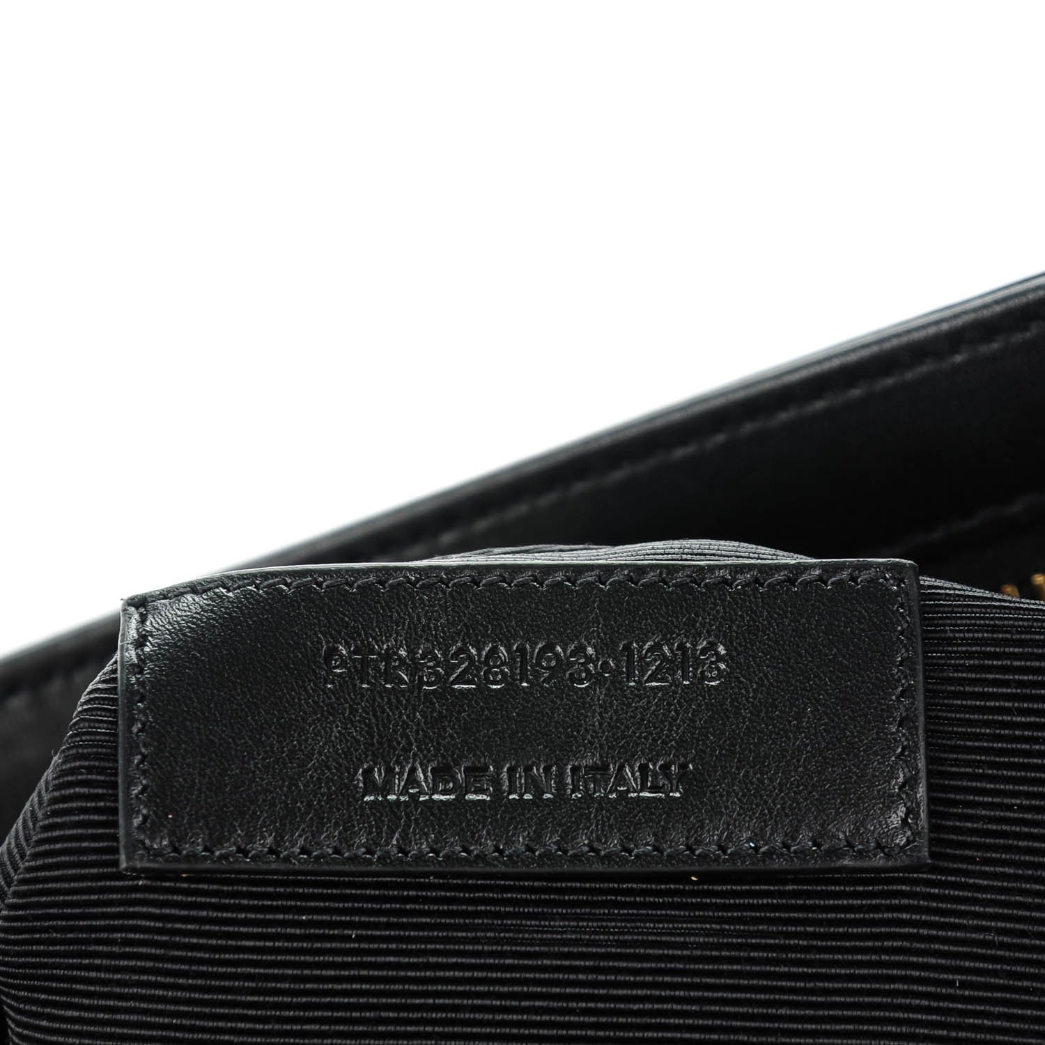 Saint Laurent Smooth Calfskin Letters Fold-Over Clutch Black 7 of 7