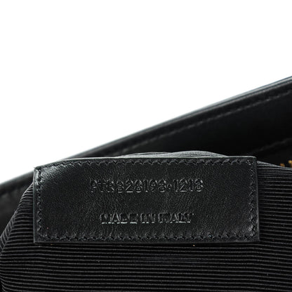 Saint Laurent Smooth Calfskin Letters Fold-Over Clutch Black 7 of 7