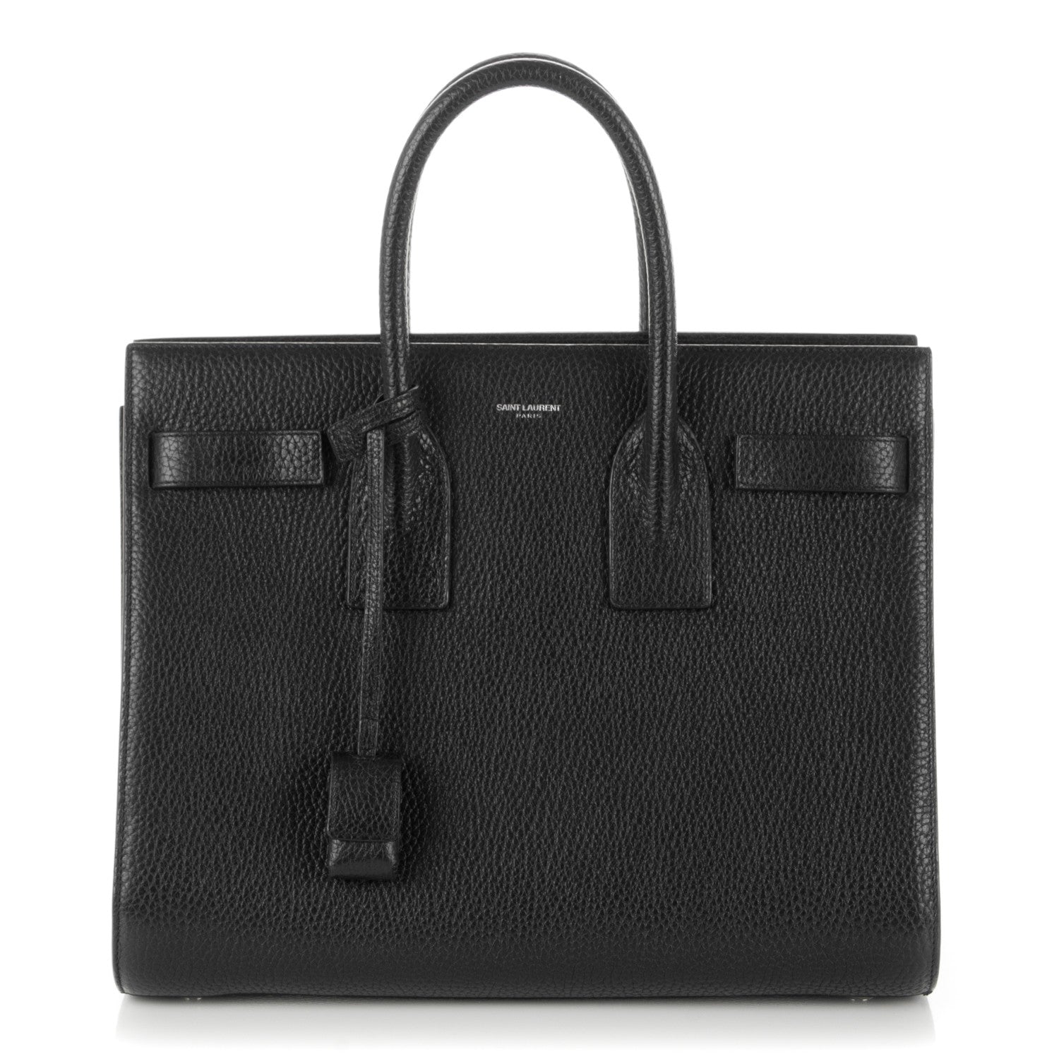 Saint Laurent Grained Calfskin Small Sac De Jour Black 1 of 7