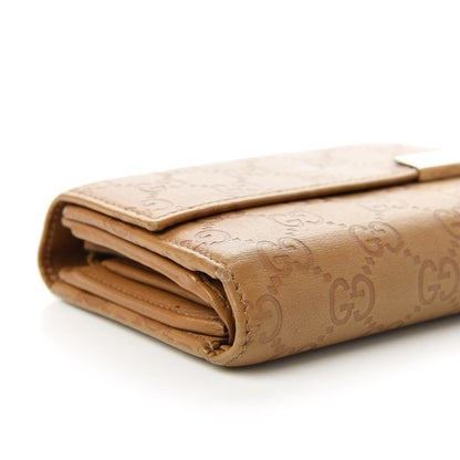 Gucci Guccissima Signature Dice Compact Trademark Wallet New Banana 6 of 11