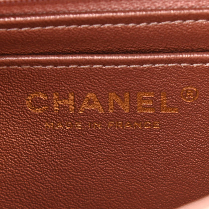 Chanel Metallic Grained Calfskin Quilted 2.55 Reissue Mini Flap Copper Pink 6 of 13