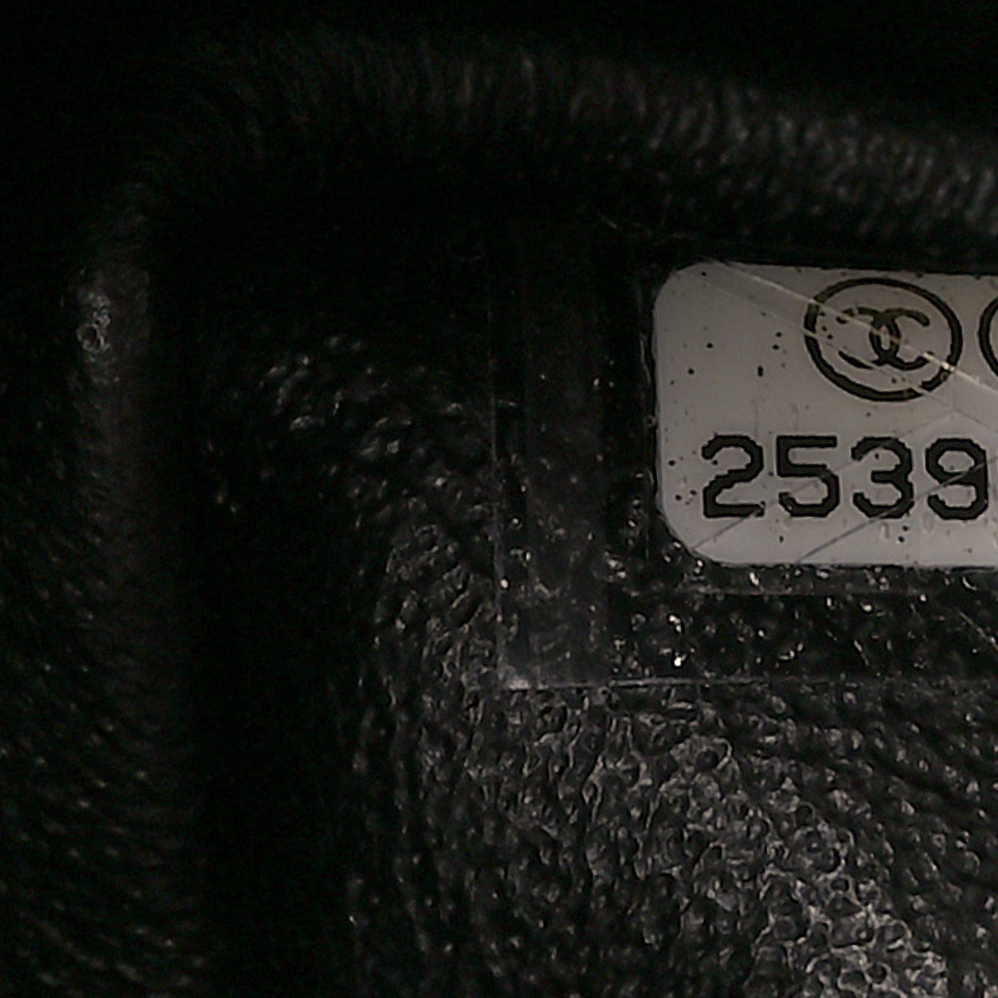 Calfskin Coco Pleats Medium Double Flap Black