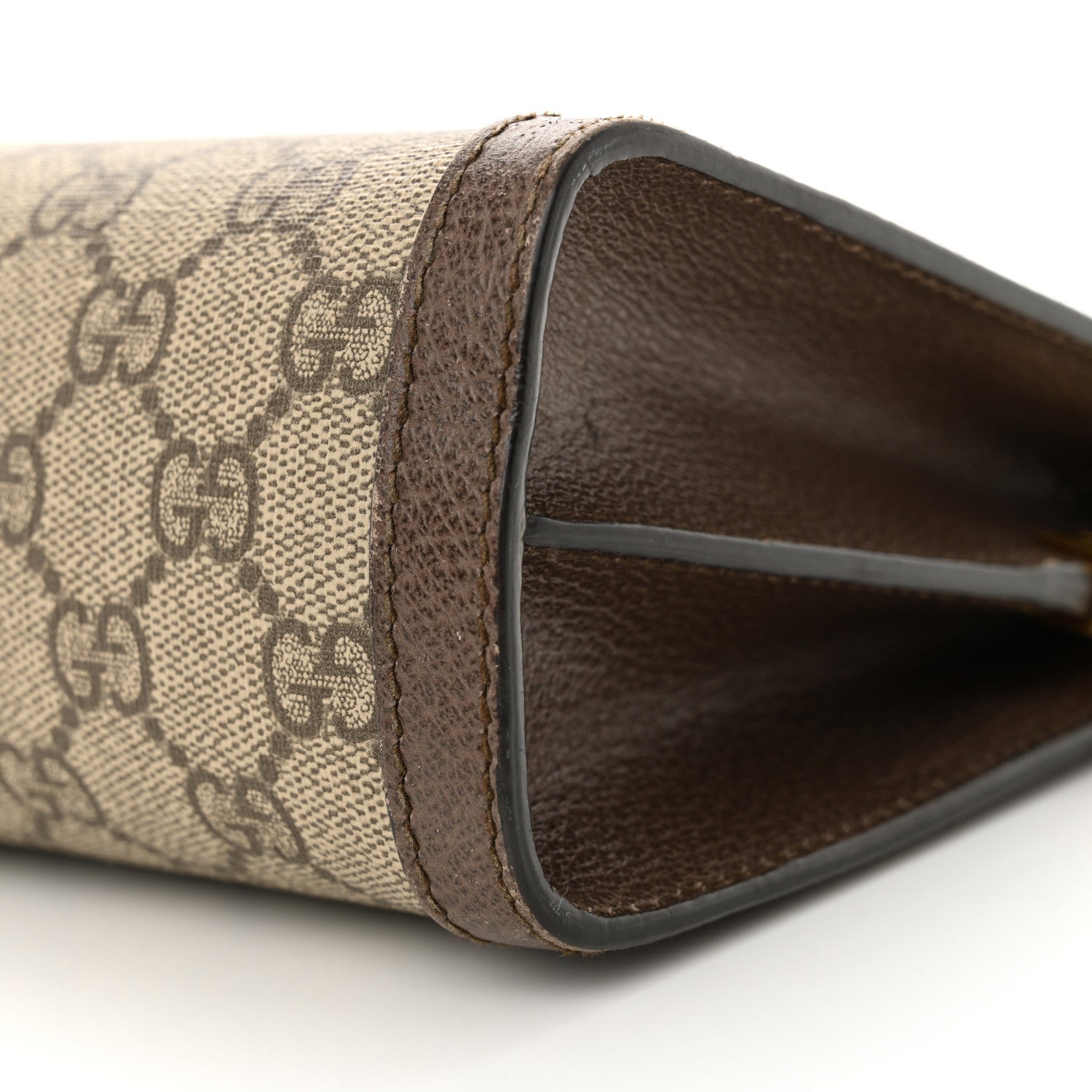Gucci GG Supreme Monogram Web Small Ophidia Chain Shoulder Bag Brown 11 of 16