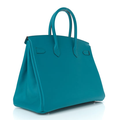 Hermes Epsom Birkin 35 Bleu Izmir 3 of 11