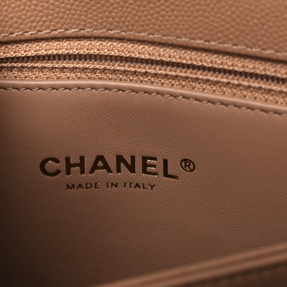 Chanel Caviar Quilted Mini Coco Handle Flap Beige 6 of 11