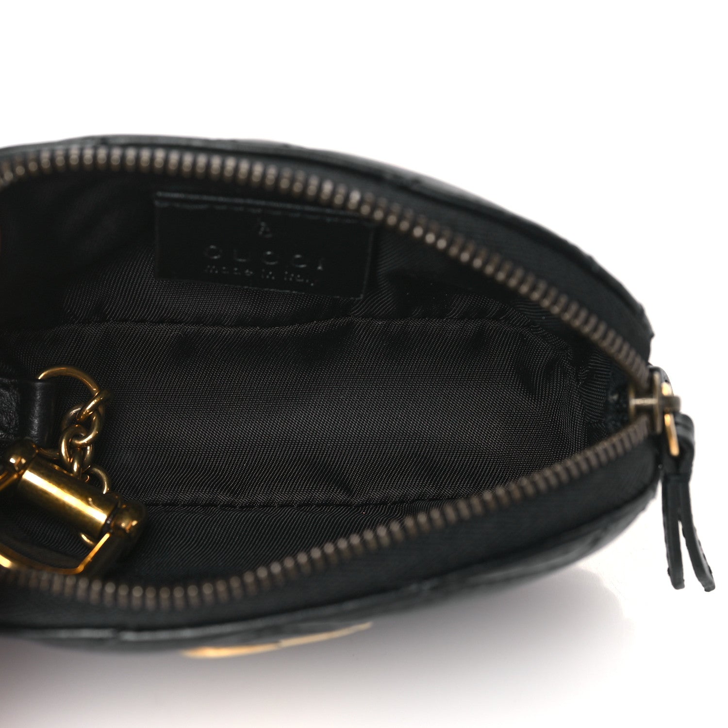Gucci Calfskin Matelasse GG Marmont Key Pouch Black 5 of 8