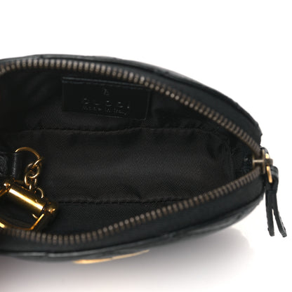 Gucci Calfskin Matelasse GG Marmont Key Pouch Black 5 of 8