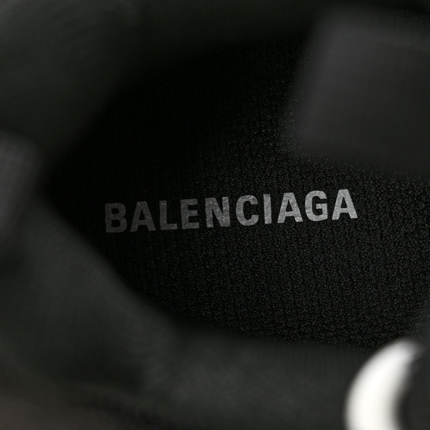 Balenciaga Fabric Mesh Womens Triple S Sneakers 37 Black 6 of 10